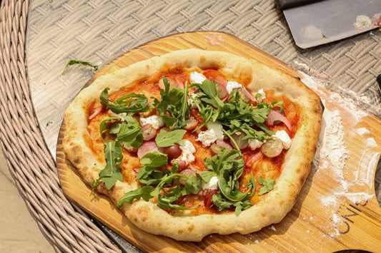 Grape, Goat’s Cheese, Red Onion & Rocket Pizza
