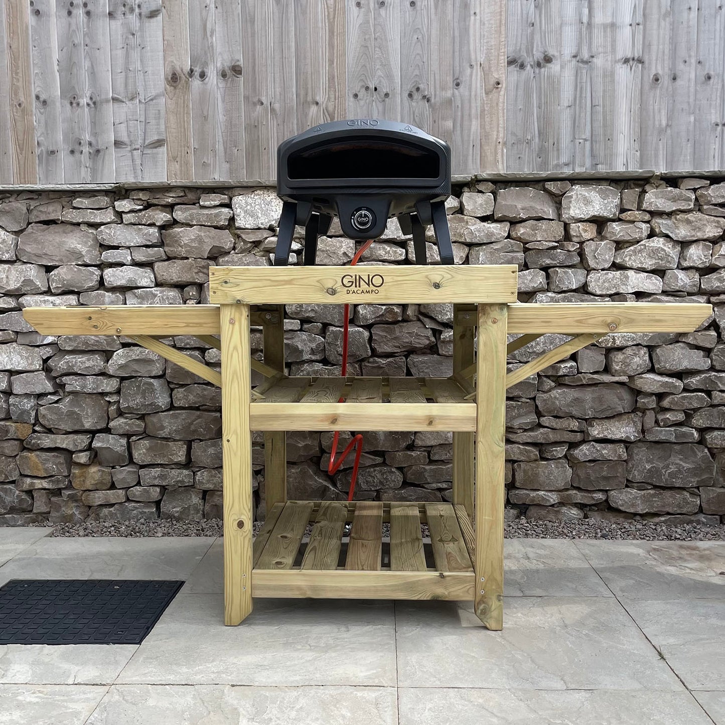 Wooden Pizza Oven Table