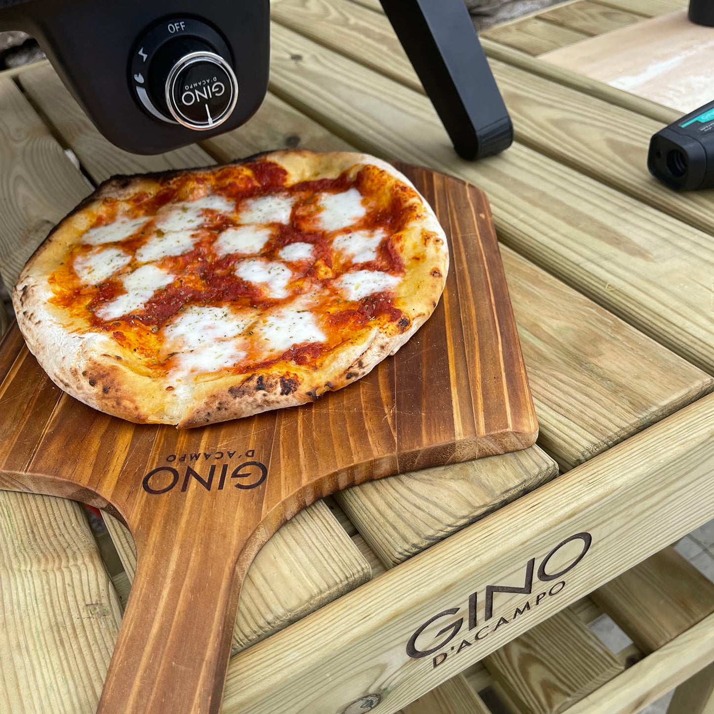 Wooden Pizza Oven Table