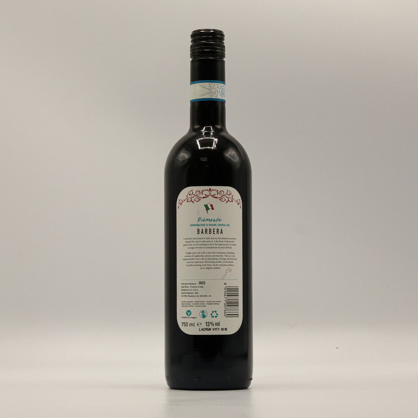 Vino D'Acampo Piemonte Barbera Red