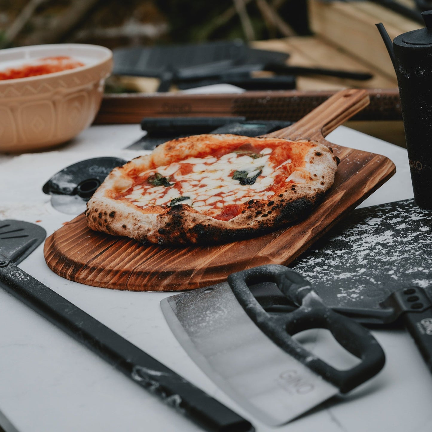 Wooden Pizza Serving Board