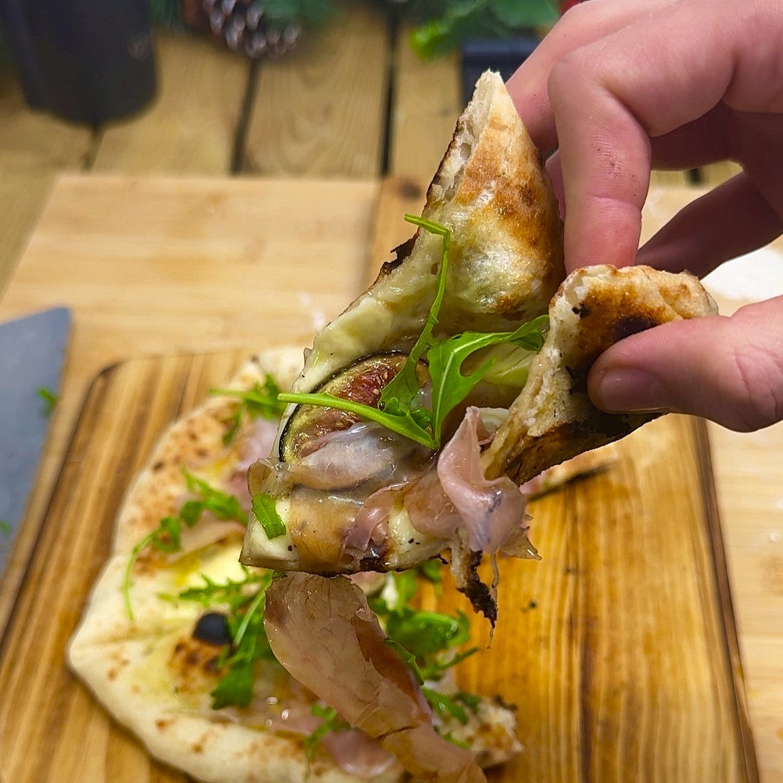 Day 1 - Prosciutto and Fig Christmas Pizza