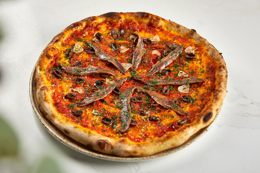 Marinara with Leccino Olives, Wild Oregano, Garlic & Anchovies