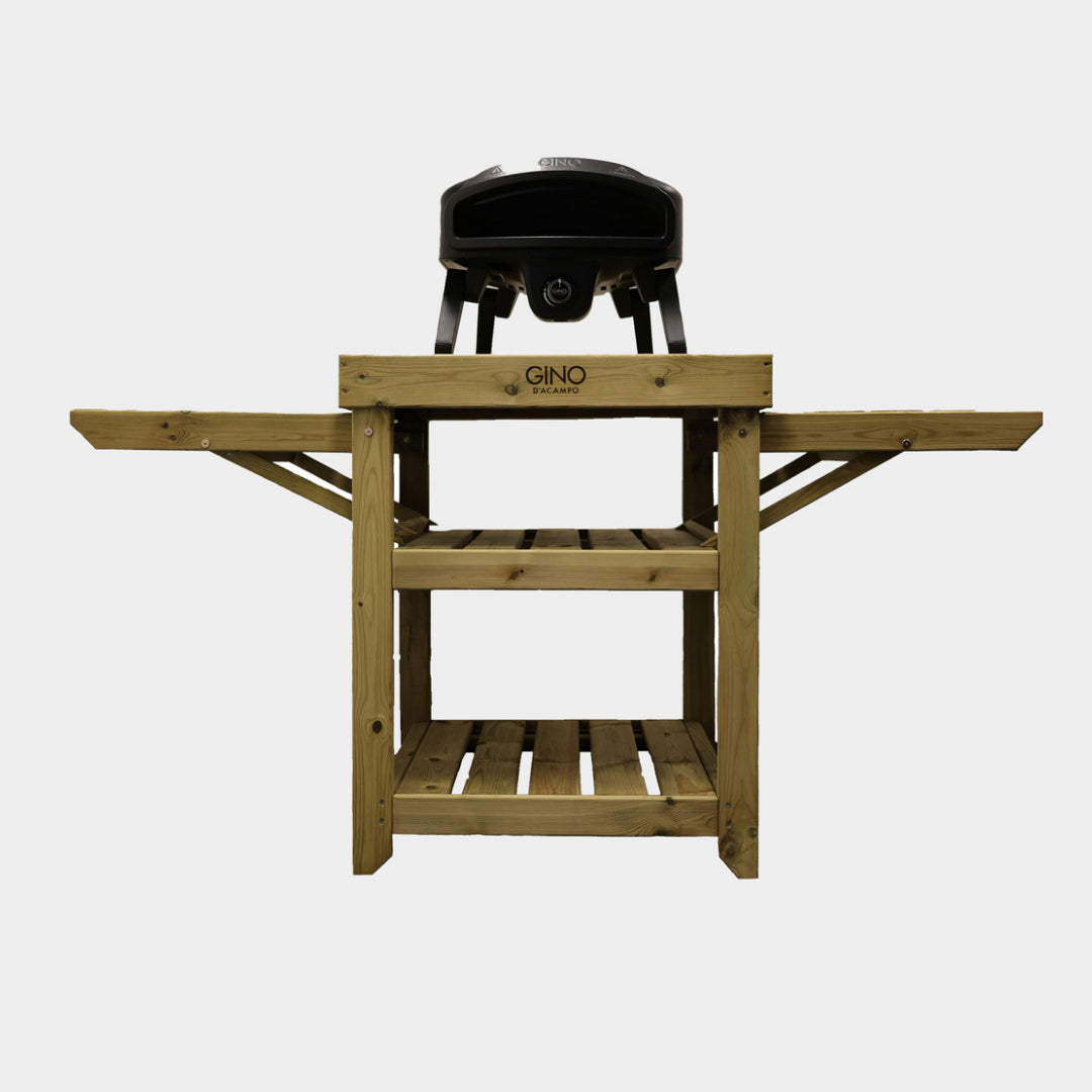 Wooden Pizza Oven Table