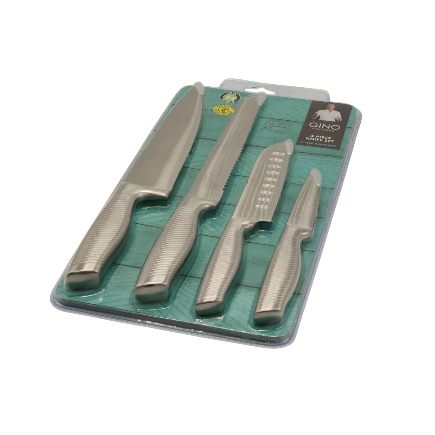 Gino D'Acampo 4 Piece Stainless Steel Knife Set