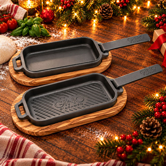 Cast Iron Griddle Pan & Skillet Pan Set