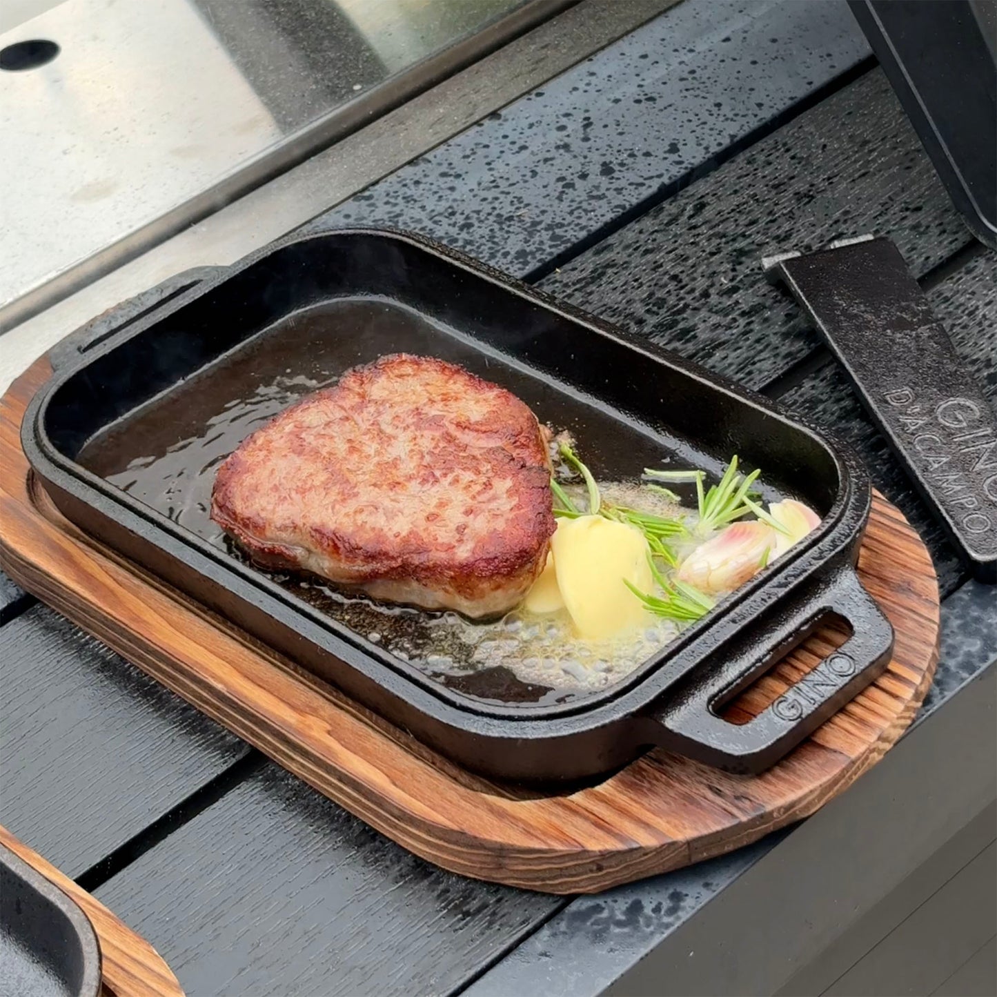 Cast Iron Griddle Pan & Skillet Pan Set