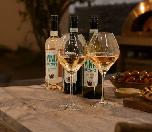 Vino D'Acampo Italian Wine and Glass Gift Set